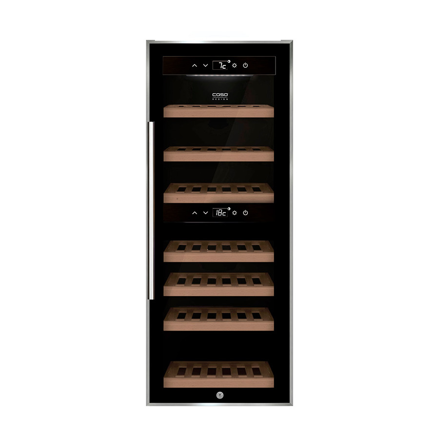 холодильник винный caso winecomfort 66 Холодильник винный CASO WineComfort 38 black, 131л