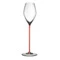 Бокал для шампанского Riedel High Performance Champagne 375мл, красная ножка, ручная работа,хрусталь