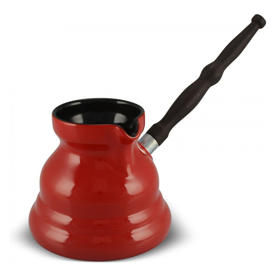 Турка с индукционным покрытием Ceraflame Vintage Ibrik, 650мл, красный, керамика турка gourmet с индукционным покрытием ibrik 0 55 л красная