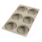 Форма для выпечки 3D пирожных Silikomart Самоцвет d6,8хh4,2см, 6x110мл, силикон