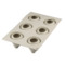 Форма для выпечки 3D пирожных Silikomart Клубника со сливками d6хh6см, 6x95мл, силикон