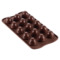 Форма для приготовления конфет Silikomart Спиральки d2,4хh3см, 9x15мл (шоколадная)