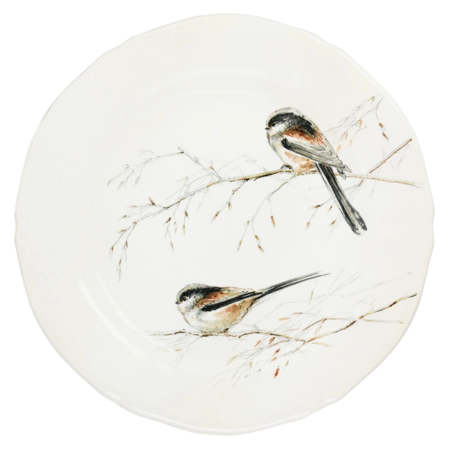 Набор тарелок закусочных Gien Лесные птицы 23 см, 4 шт, фаянс
