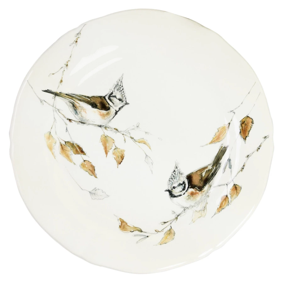 Набор тарелок закусочных Gien Лесные птицы 23 см, 4 шт, фаянс