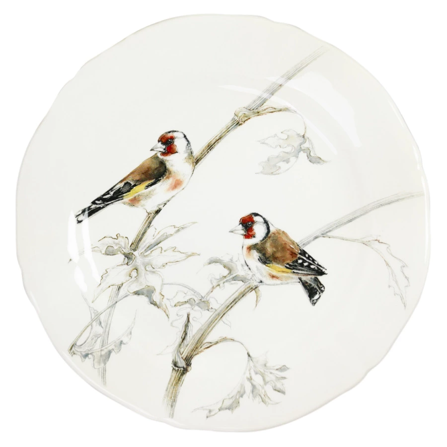Набор тарелок закусочных Gien Лесные птицы 23 см, 4 шт, фаянс