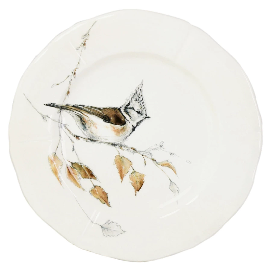 Набор тарелок десертных Gien Лесные птицы 16,5 см, 4 шт, фаянс