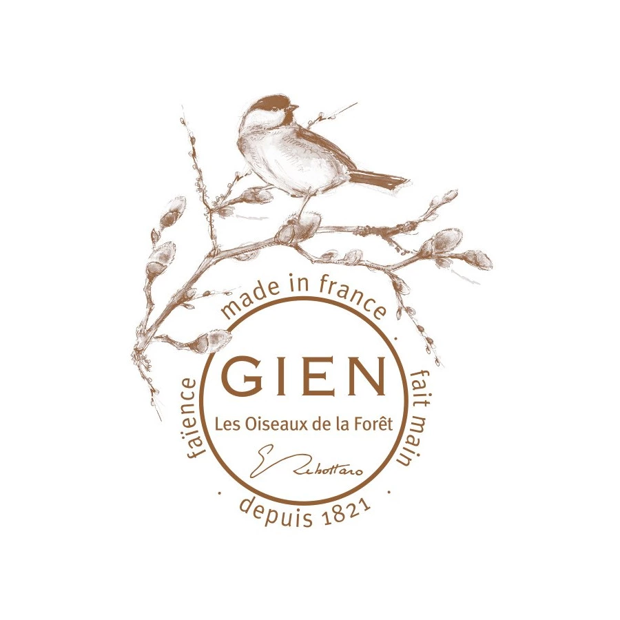 Блюдо квадратное Gien Лесные птицы 22х22 см, фаянс