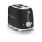 Тостер на 2 ломтика SMEG TSF01BLMEU, 950 Вт, матовый черный