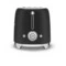 Тостер на 2 ломтика SMEG TSF01BLMEU, 950 Вт, матовый черный