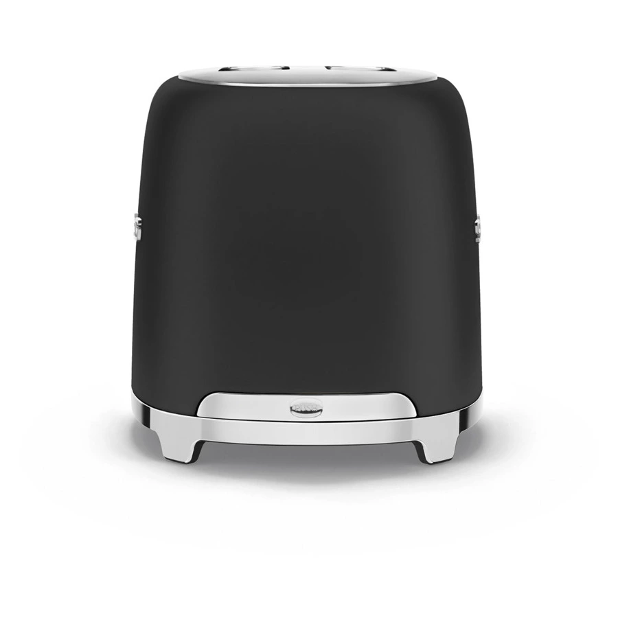 Тостер на 2 ломтика SMEG TSF01BLMEU, 950 Вт, матовый черный
