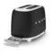 Тостер на 2 ломтика SMEG TSF01BLMEU, 950 Вт, матовый черный