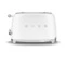 Тостер на 2 ломтика SMEG TSF01WHMEU, 950 Вт, матовый белый