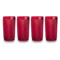 Набор стаканов для воды Vista Alegre Бикош  330 мл, 4 шт, красный