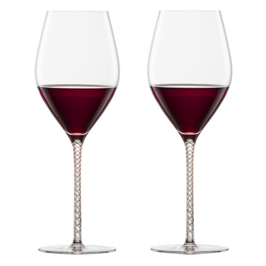 Набор бокалов для красного вина Бордо Zwiesel Glas Спирит 609 мл, 2 шт, стекло, баклажановый