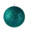 Елочное украшение шар в блестках SHISHI, d8см, синий, стекло