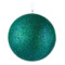 Елочное украшение шар в блестках SHISHI, d10см, синий, стекло