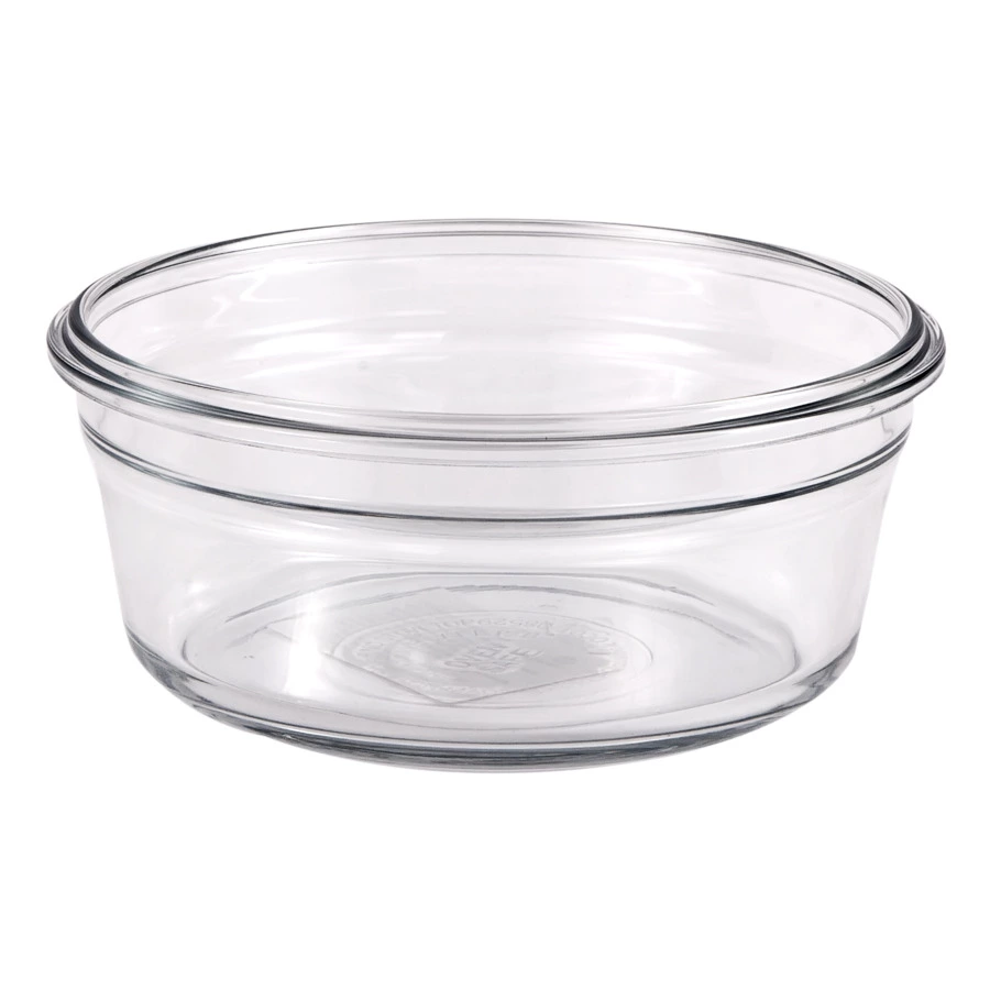 Контейнер круглый Glasslock 1,46 л,  розовый силикон, стекло