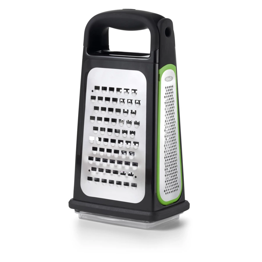 Терка 4-х сторонняя с контейнером OXO и съемной ручной теркой, 32 см