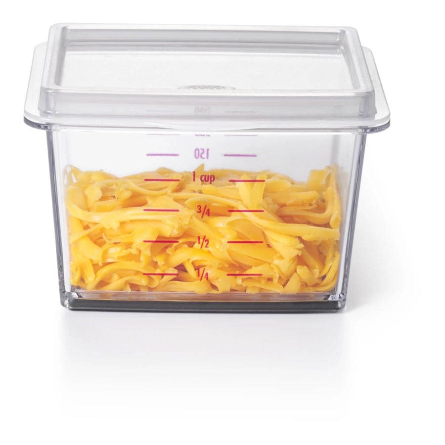 Терка 4-х сторонняя с контейнером OXO и съемной ручной теркой, 32 см