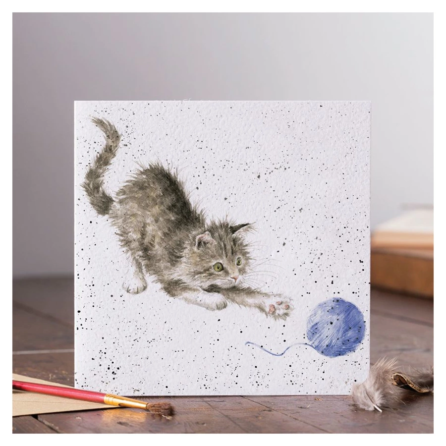 Открытка с конвертом Wrendale, Kitty, 15х15см