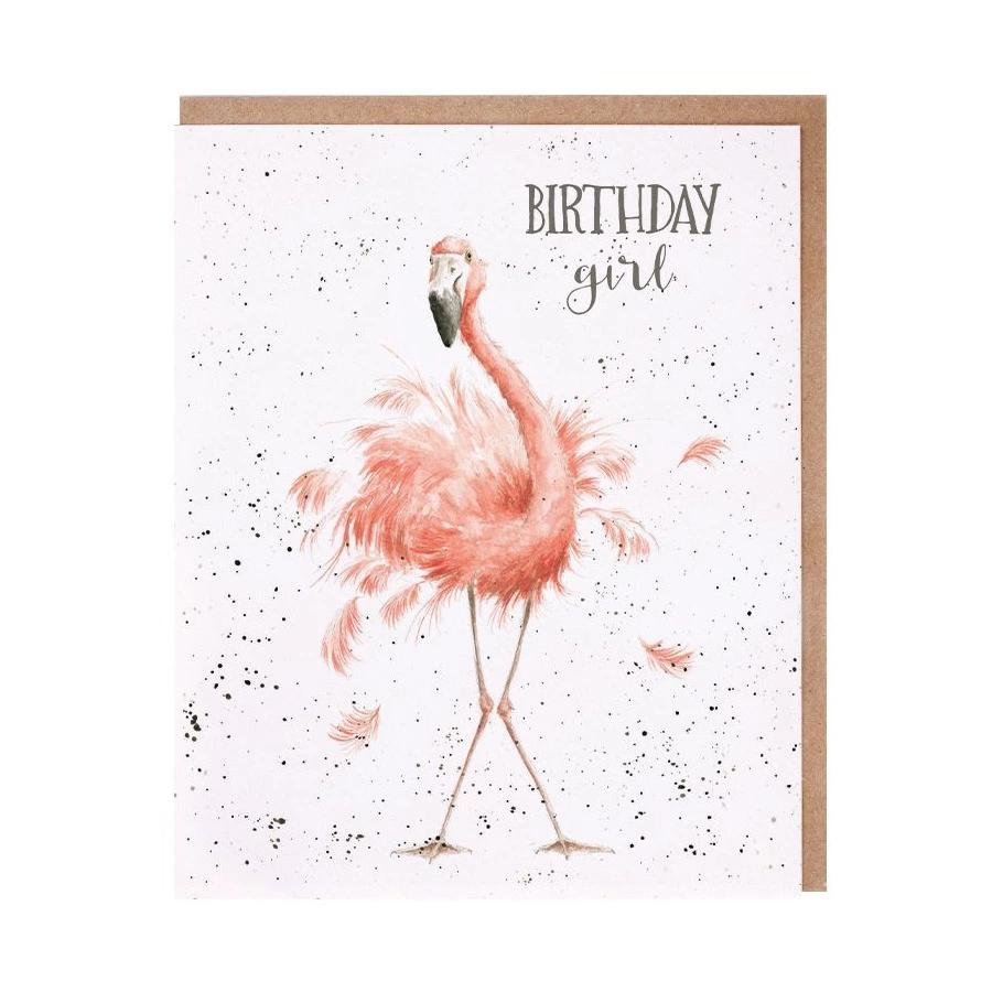 Открытка с конвертом Wrendale, Birthday girl, 17х13см