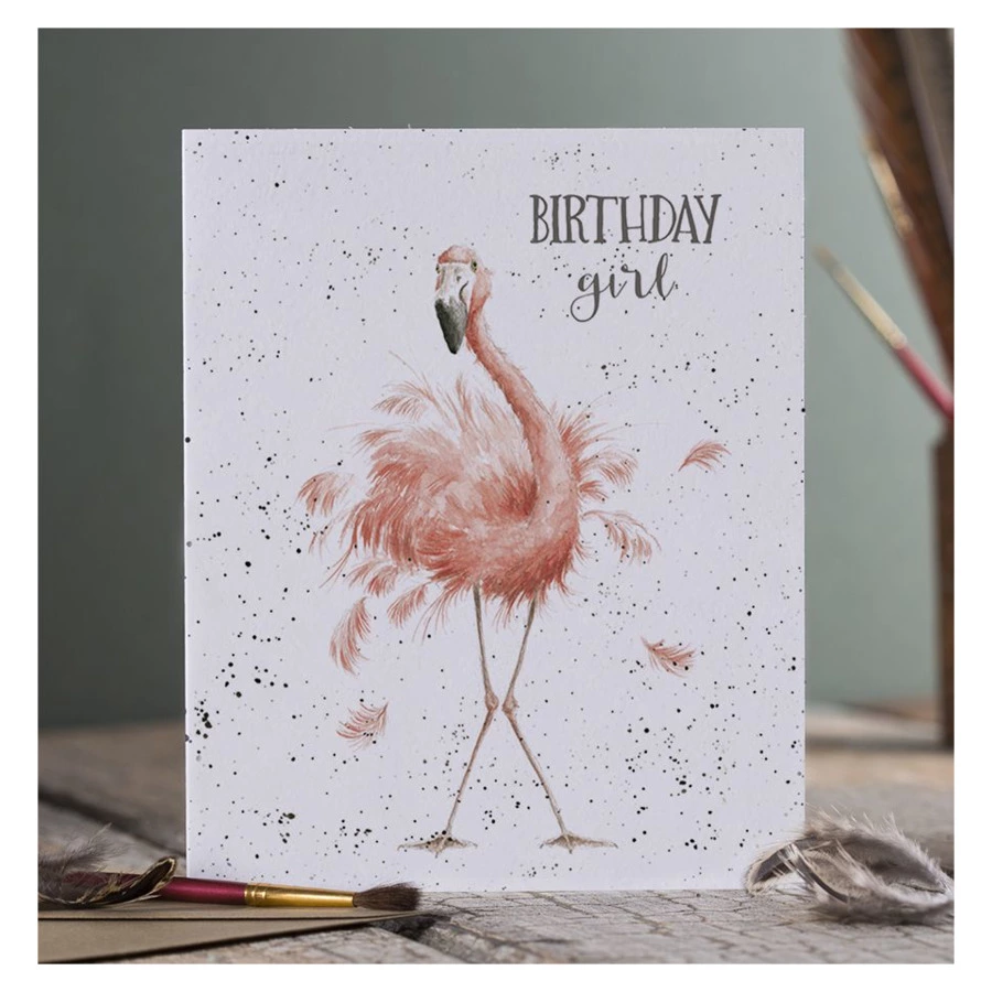 Открытка с конвертом Wrendale, Birthday girl, 17х13см