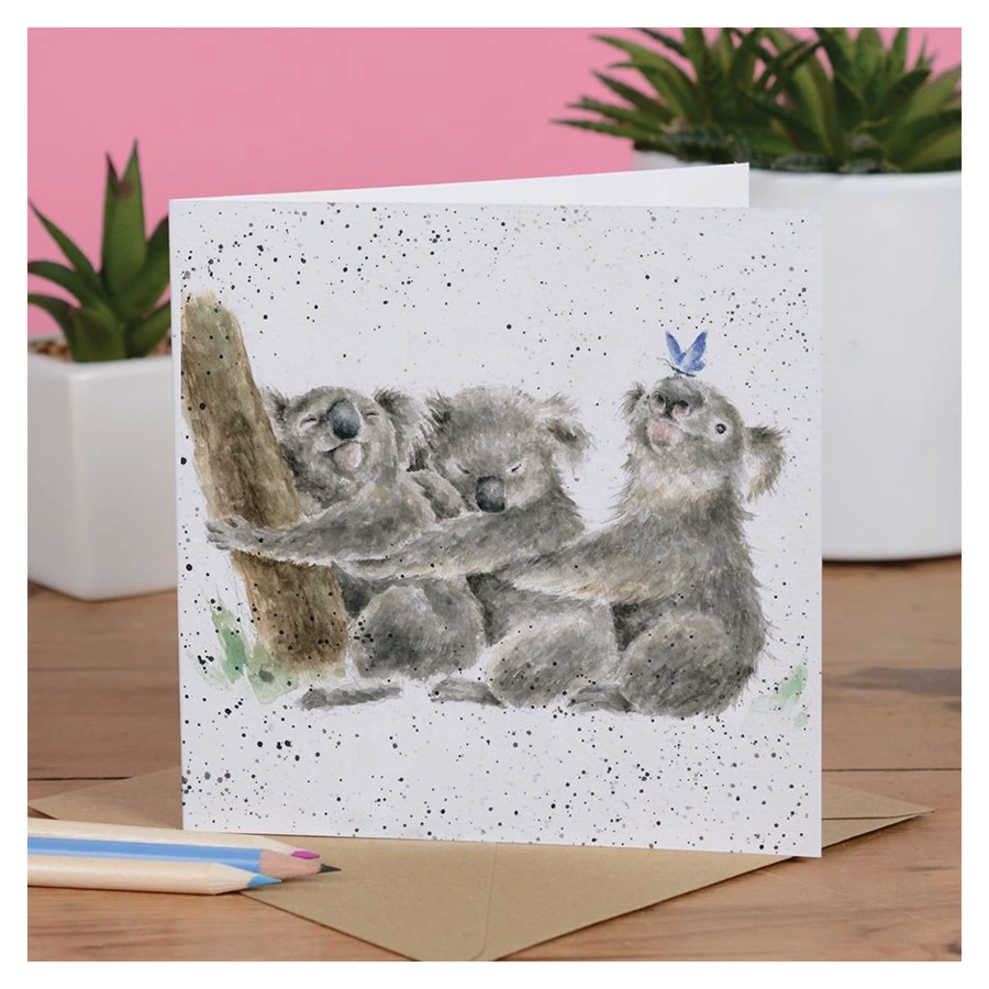 Открытка с конвертом Wrendale, Three of a kind, 15х15см