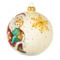 Елочное украшение шар IRENA KO "На руках у Деда Мороза" , d10см, стекло, п/к