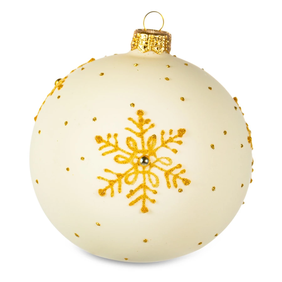 Елочное украшение шар IRENA KO "На руках у Деда Мороза" , d10см, стекло, п/к