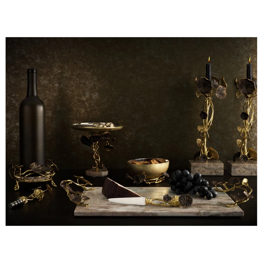 Набор подставка и стоппер для бутылки Michael Aram Michael Aram Сад Моне 15 см, сталь нержавеющая