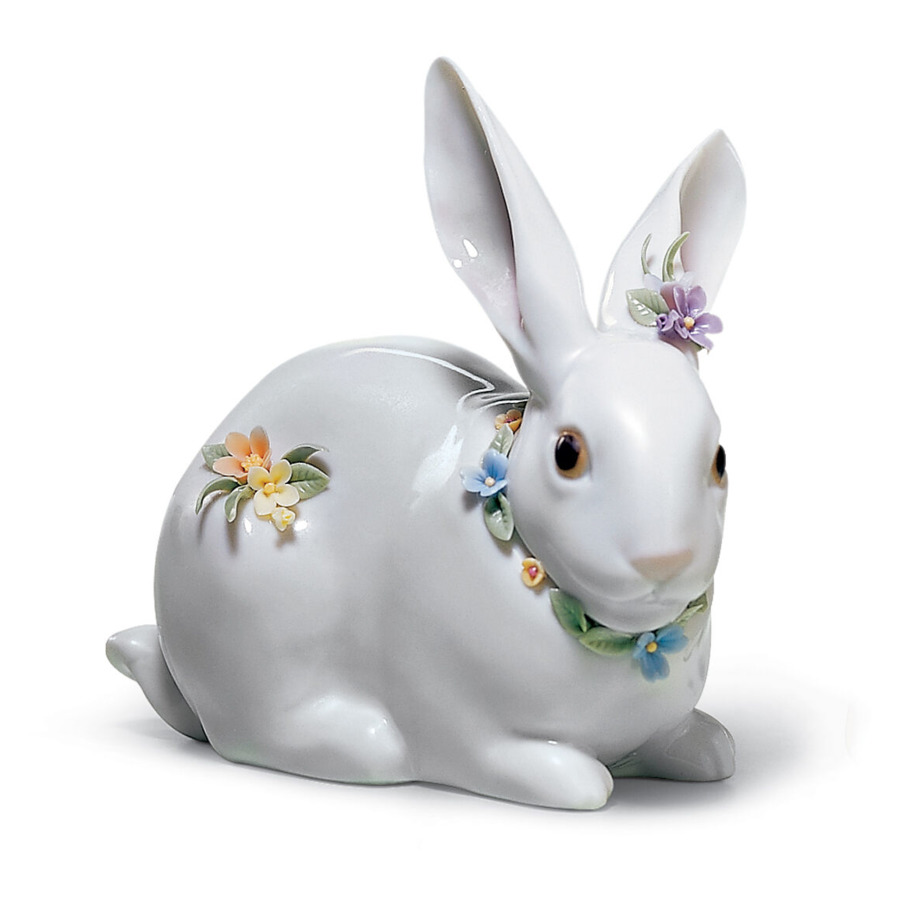 Фигурка Lladro Внимательный кролик 12x11 см фигурка lladro любовные письма 15x16 см