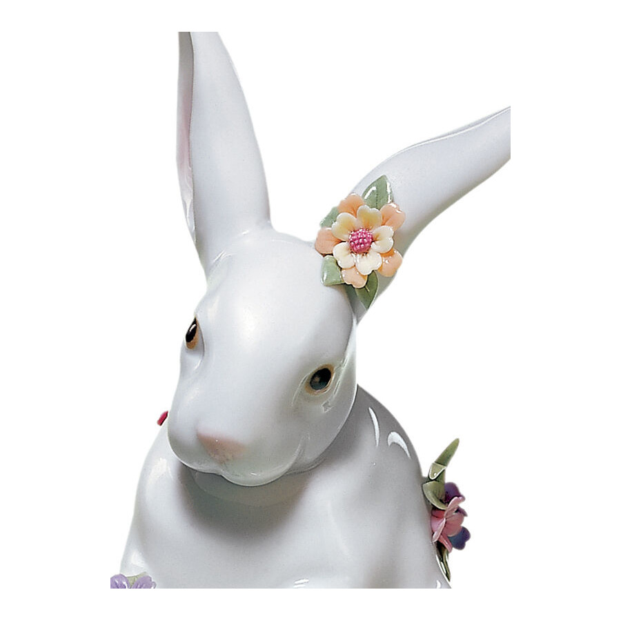 Фигурка Lladro Сидящий кролик 9x14 см, фарфор