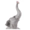 Фигурка Lladro Слоненок с розовым цветком 14x12 см, фарфор