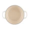 Кастрюля круглая с крышкой Le Creuset, 26см, меренга, чугун