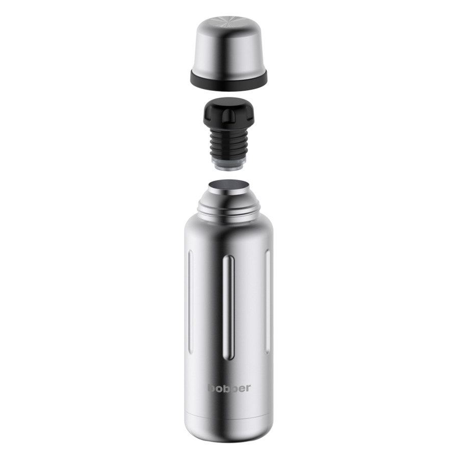 Термос Bobber "Flask-470 Matte", 470мл, сталь, серебряный