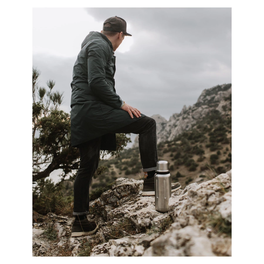 Термос Bobber Flask-1000 Matte 1л, сталь, серебряный