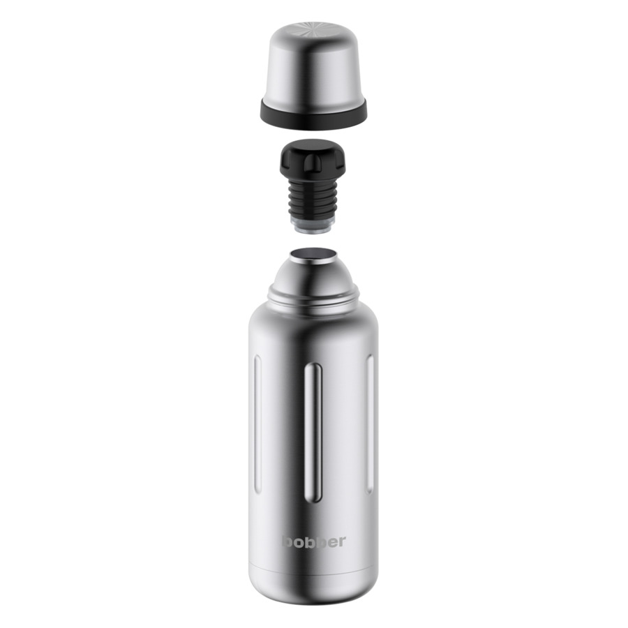 Термос Bobber "Flask-1000 Matte", 1л, сталь, серебряный