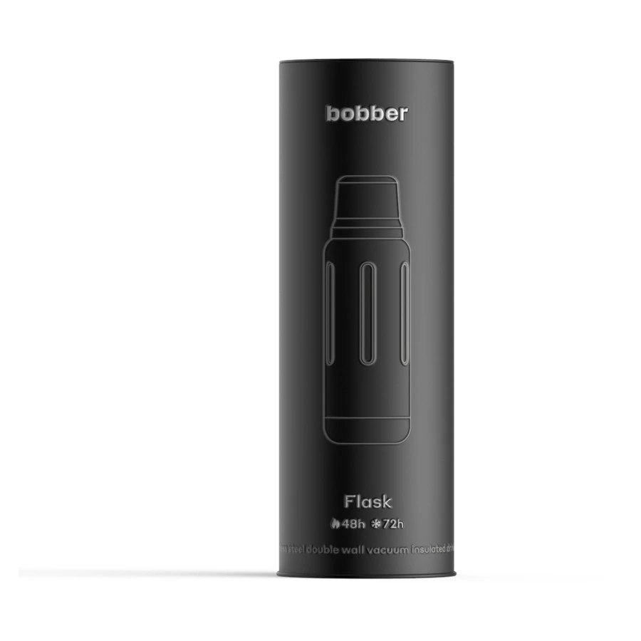 Термос Bobber Flask-1000 Matte 1л, сталь, серебряный