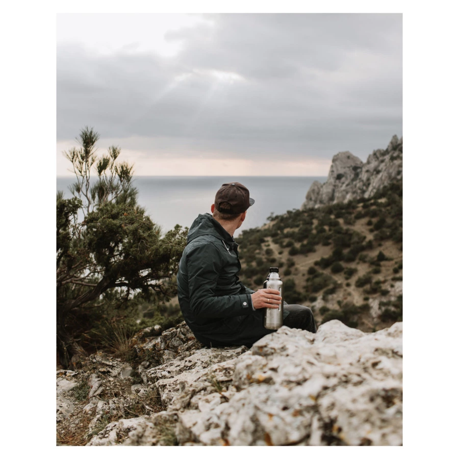 Термос Bobber Flask-1000 Matte 1л, сталь, серебряный