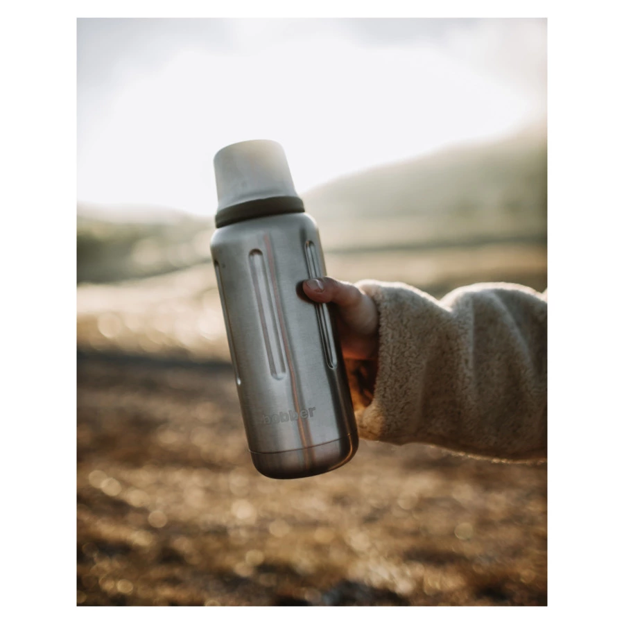 Термос Bobber Flask-1000 Matte 1л, сталь, серебряный