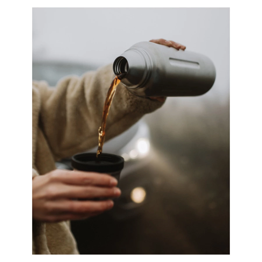 Термос Bobber Flask-1000 Matte 1л, сталь, серебряный