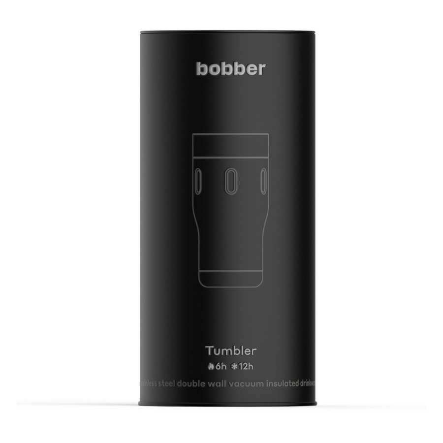 Термокружка Bobber "Tumbler-350 Matte", 350мл, сталь, серебряный
