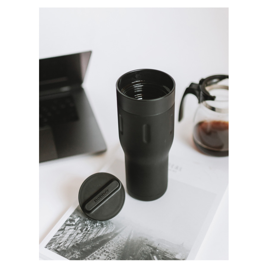 Термокружка Bobber "Tumbler-470 Black Coffee", 470мл, сталь, черный