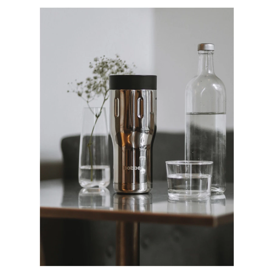 Термокружка Bobber Tumbler-470 Glossy 470 мл, сталь, серебряный
