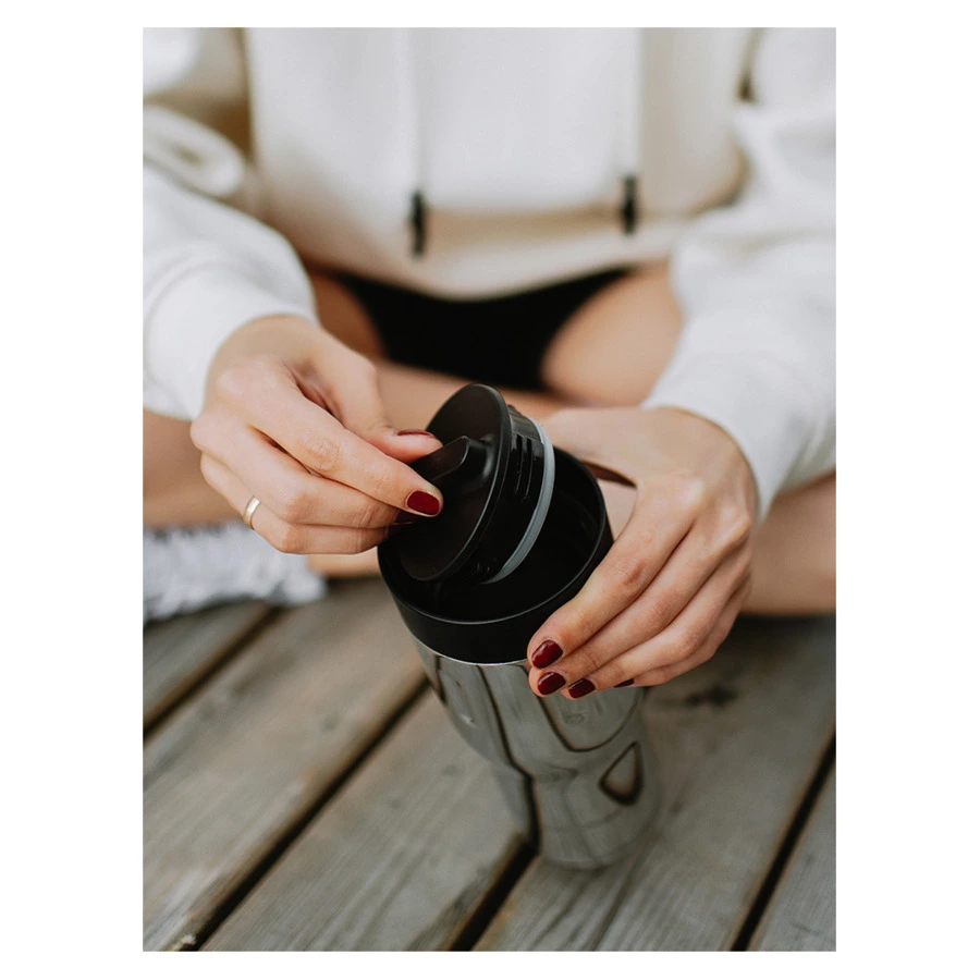 Термокружка Bobber Tumbler-470 Glossy 470 мл, сталь, серебряный