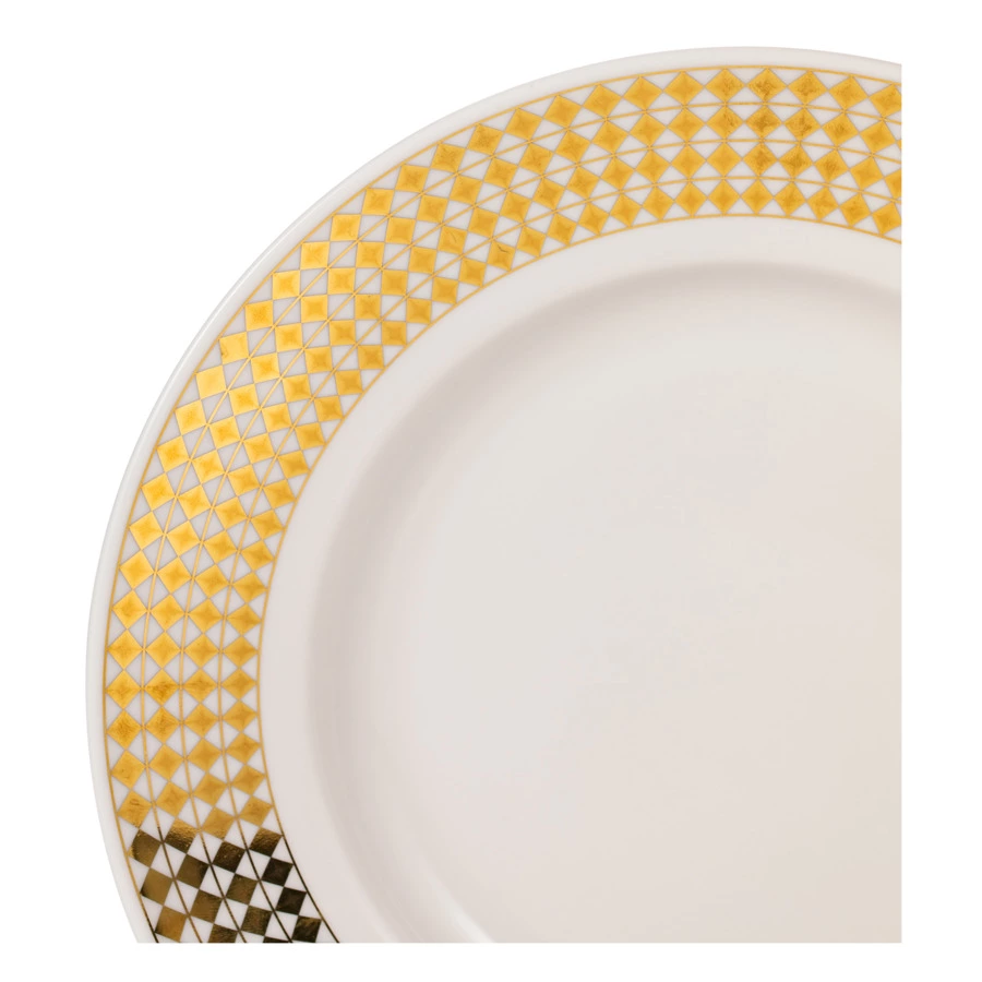 Тарелка закусочная ИФЗ Гладкая 20 см, фарфор твердый