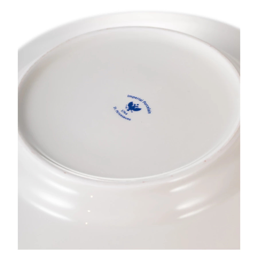 Тарелка закусочная ИФЗ Гладкая 20 см, фарфор твердый