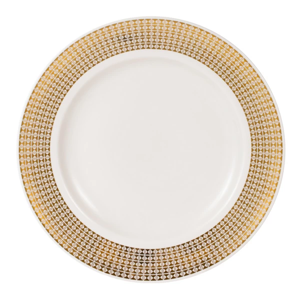 Тарелка обеденная ИФЗ Гладкая 27 см, фарфор твердый