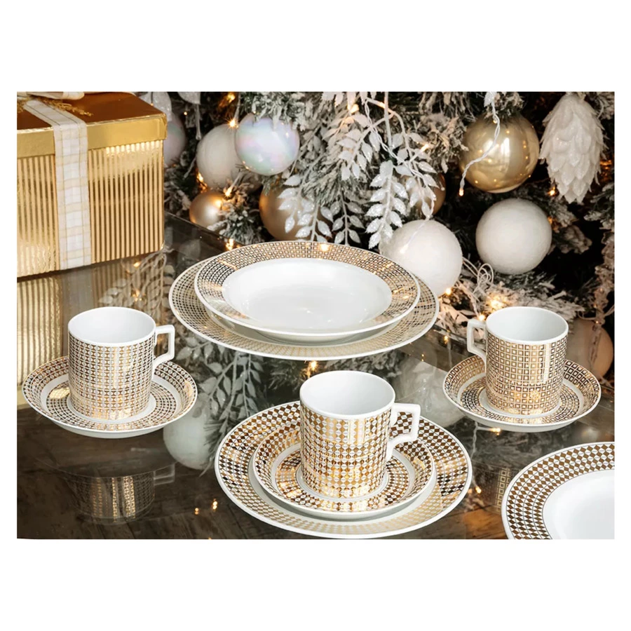 Тарелка обеденная ИФЗ Гладкая 27 см, фарфор твердый