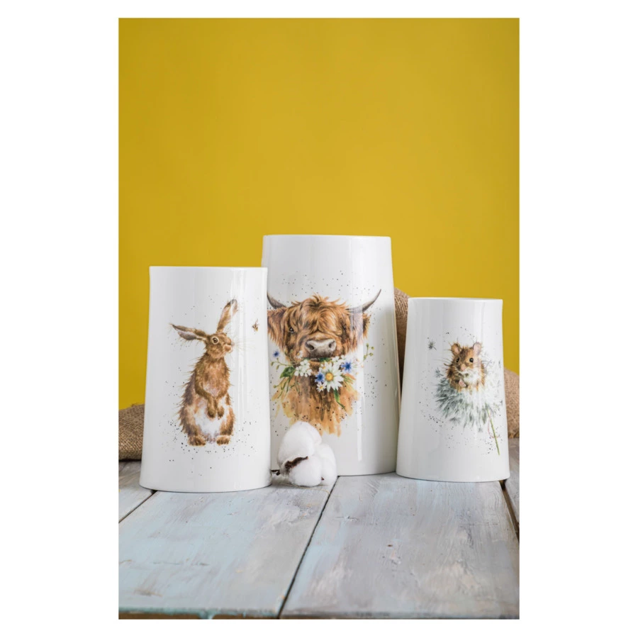 Ваза Royal Worcester Забавная фауна Коровка 20 см